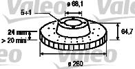 Valeo 186315 - Discofreno www.autoricambit.com