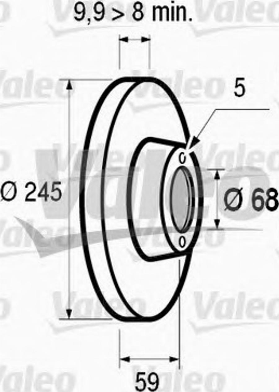 Valeo 186293 - Discofreno www.autoricambit.com