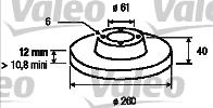 Valeo 186258 - Discofreno www.autoricambit.com