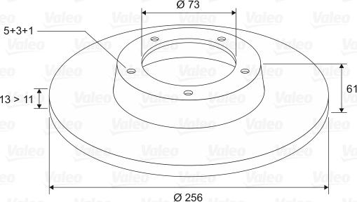 Valeo 186205 - Discofreno www.autoricambit.com