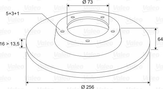 Valeo 186206 - Discofreno www.autoricambit.com