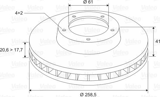 Valeo 186208 - Discofreno www.autoricambit.com