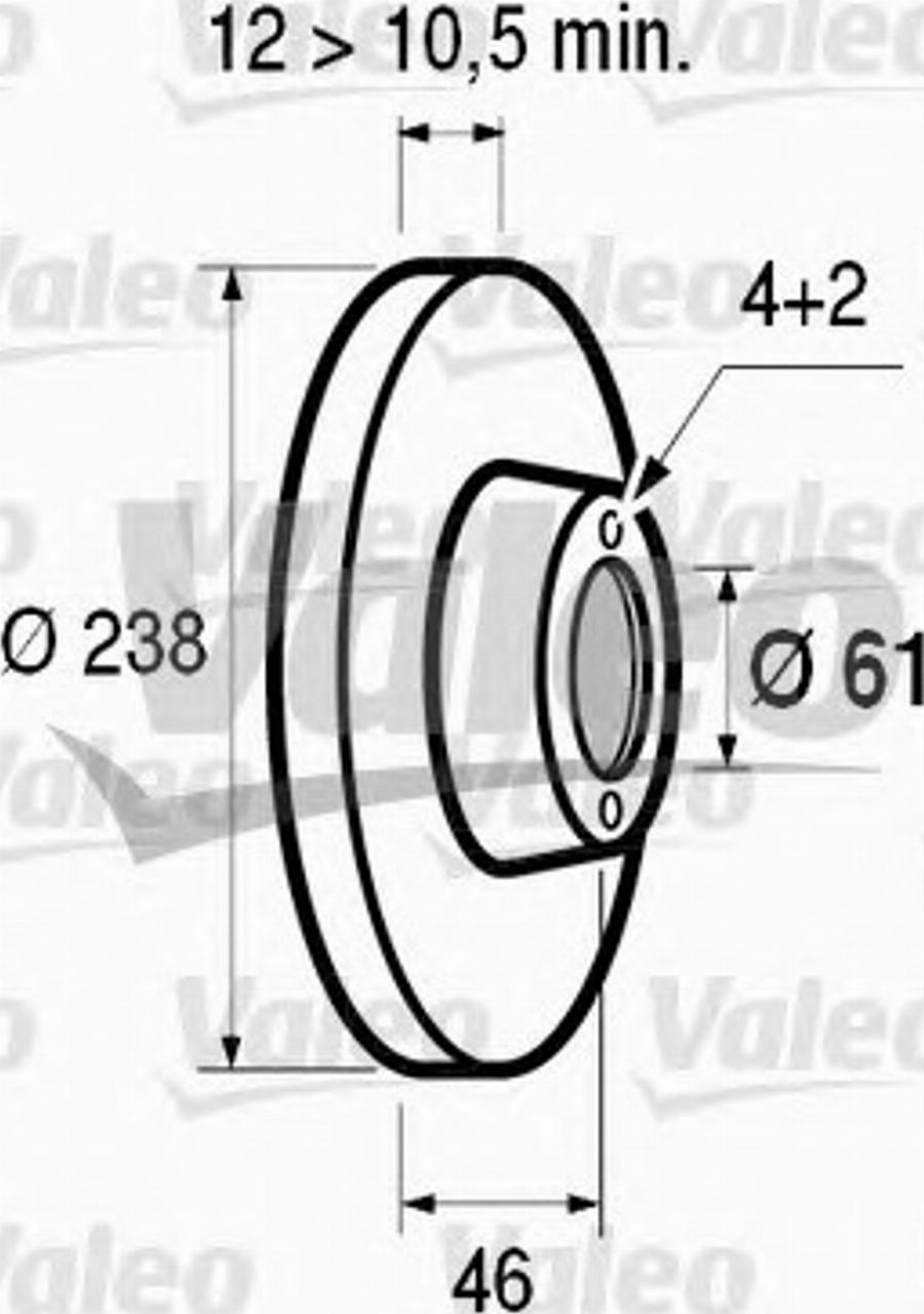 Valeo 186212 - Discofreno www.autoricambit.com