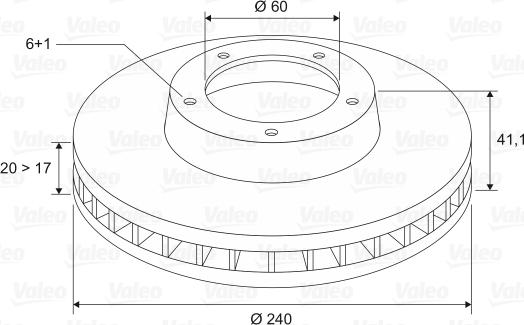 Valeo 186790 - Discofreno www.autoricambit.com