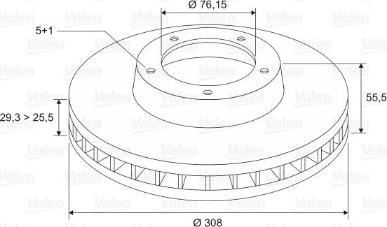 Valeo 186756 - Discofreno www.autoricambit.com