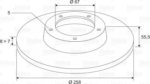 Valeo 186760 - Discofreno www.autoricambit.com