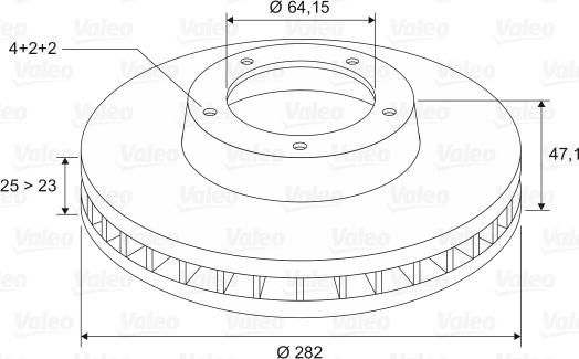 Valeo 186780 - Discofreno www.autoricambit.com