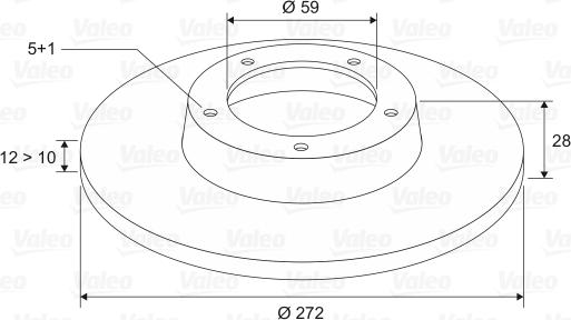 Valeo 186724 - Discofreno www.autoricambit.com