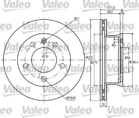 Valeo 187041 - Discofreno www.autoricambit.com