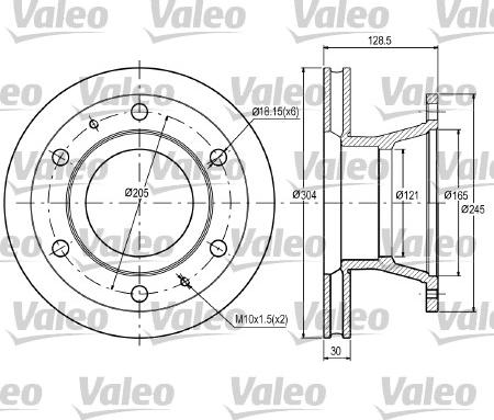 Valeo 187059 - Discofreno www.autoricambit.com