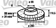 Valeo 187058 - Discofreno www.autoricambit.com