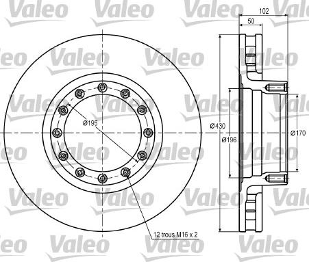 Valeo 187009 - Discofreno www.autoricambit.com