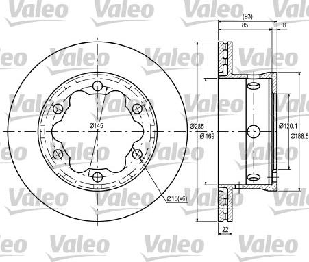 Valeo 187081 - Discofreno www.autoricambit.com