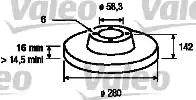 Valeo 187029 - Discofreno www.autoricambit.com