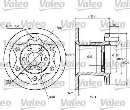 Valeo 187028 - Discofreno www.autoricambit.com