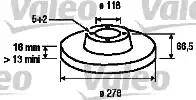 Valeo 187149 - Discofreno www.autoricambit.com