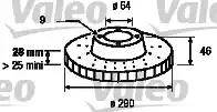 Valeo 187155 - Discofreno www.autoricambit.com