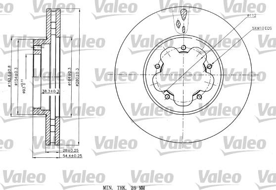 Valeo 187150 - Discofreno www.autoricambit.com