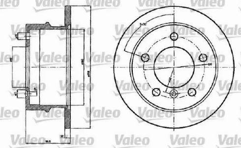 Valeo 187120 - Discofreno www.autoricambit.com