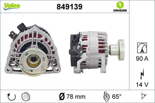 Valeo 849139 - Alternatore www.autoricambit.com