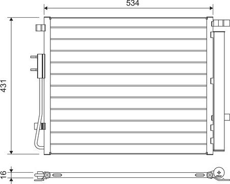 Valeo 814459 - Condensatore, Climatizzatore www.autoricambit.com