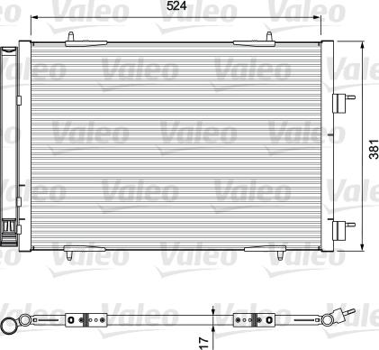 Valeo 814406 - Condensatore, Climatizzatore www.autoricambit.com