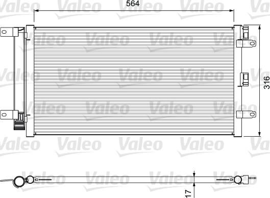 Valeo 814401 - Condensatore, Climatizzatore www.autoricambit.com