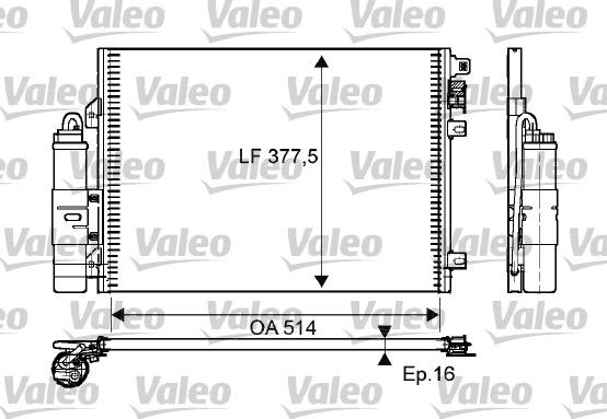 Valeo 814051 - Condensatore, Climatizzatore www.autoricambit.com