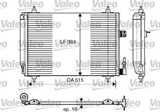 Valeo 814066 - Condensatore, Climatizzatore www.autoricambit.com