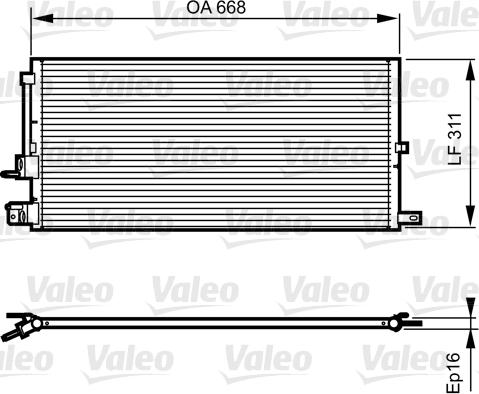 Valeo 814199 - Condensatore, Climatizzatore www.autoricambit.com