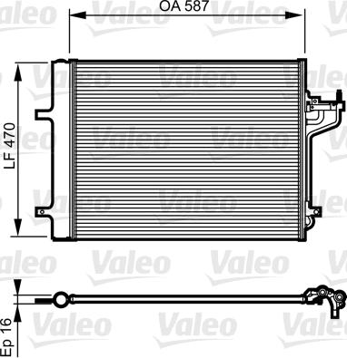 Valeo 814197 - Condensatore, Climatizzatore www.autoricambit.com