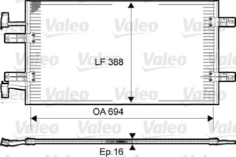 Valeo 814171 - Condensatore, Climatizzatore www.autoricambit.com