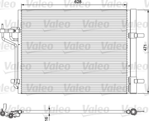 Valeo 814390 - Condensatore, Climatizzatore www.autoricambit.com