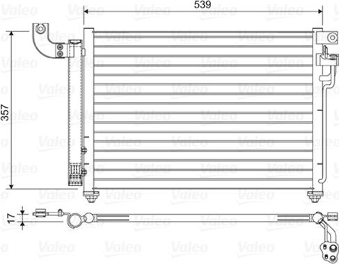 Valeo 814356 - Condensatore, Climatizzatore www.autoricambit.com