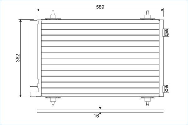 Valeo 814366 - Condensatore, Climatizzatore www.autoricambit.com