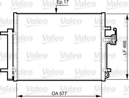 Valeo 814360 - Condensatore, Climatizzatore www.autoricambit.com