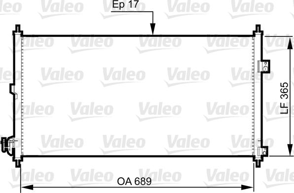 Valeo 814331 - Condensatore, Climatizzatore www.autoricambit.com