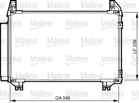 Valeo 814233 - Condensatore, Climatizzatore www.autoricambit.com