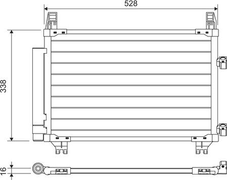 Valeo 814223 - Condensatore, Climatizzatore www.autoricambit.com