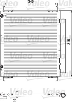 Valeo 814222 - Condensatore, Climatizzatore www.autoricambit.com