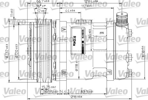 Valeo 815878 - Compressore, Climatizzatore www.autoricambit.com