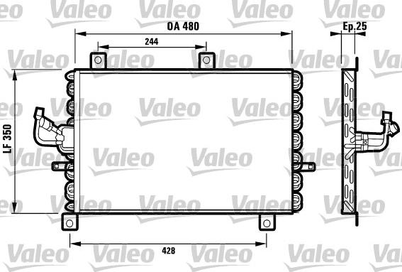 Valeo 816965 - Condensatore, Climatizzatore www.autoricambit.com