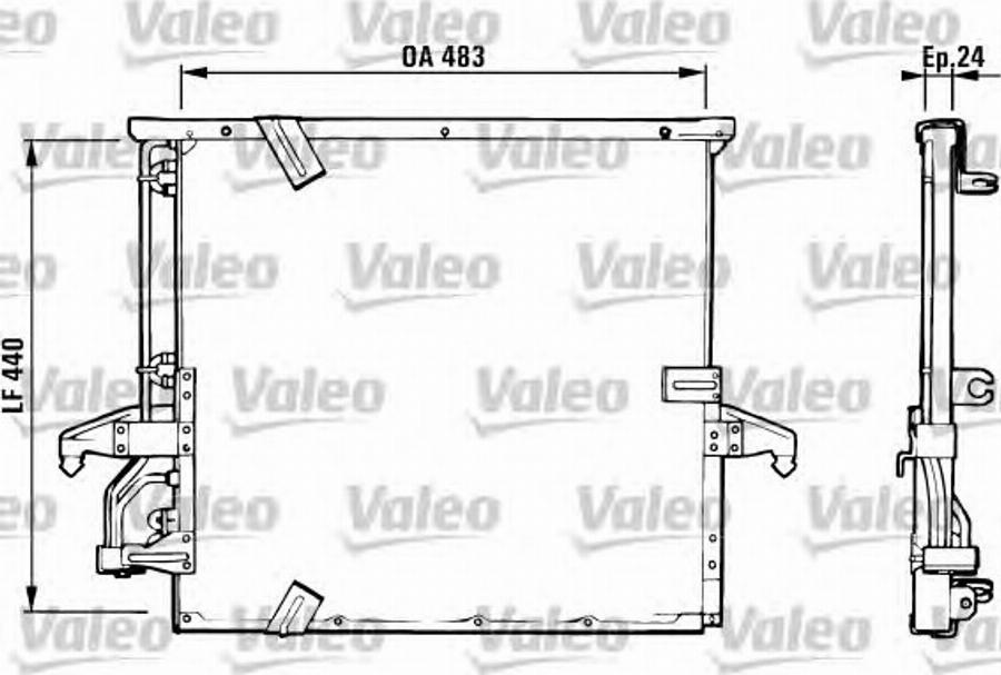 Valeo 816937 - Condensatore, Climatizzatore www.autoricambit.com