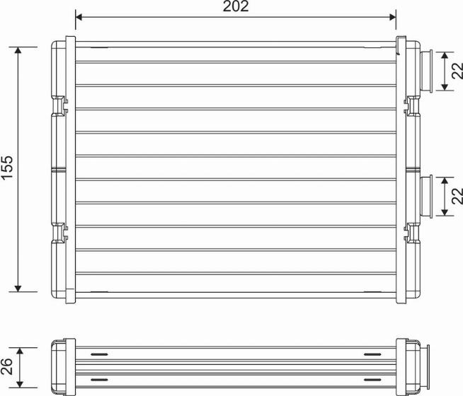 Valeo 811592 - Scambiatore calore, Riscaldamento abitacolo www.autoricambit.com