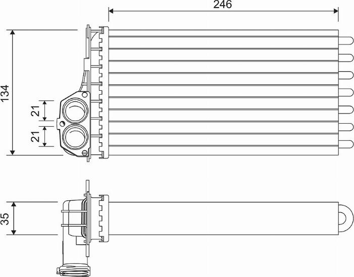 Valeo 811565 - Scambiatore calore, Riscaldamento abitacolo www.autoricambit.com