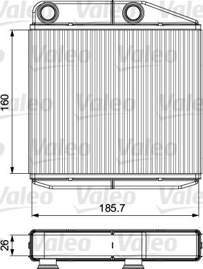 Valeo 811502 - Scambiatore calore, Riscaldamento abitacolo www.autoricambit.com