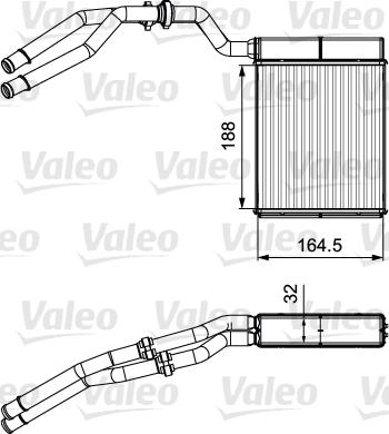 Valeo 811515 - Scambiatore calore, Riscaldamento abitacolo www.autoricambit.com