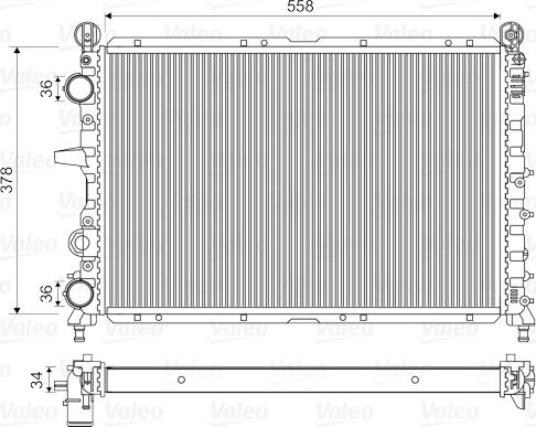 Valeo 811073 - Radiatore, Raffreddamento motore www.autoricambit.com