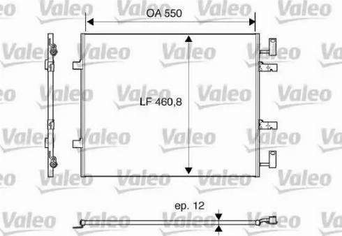 Valeo 818016 - Condensatore, Climatizzatore www.autoricambit.com