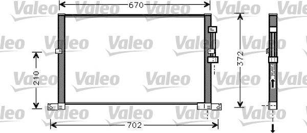 Valeo 818023 - Condensatore, Climatizzatore www.autoricambit.com